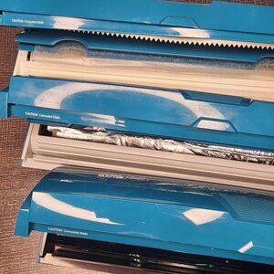 Wrap Master Kitchen Wrap Dispensers Model 1800. Foil, Plastic, Paper Teal